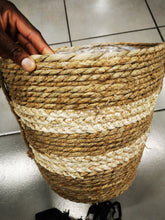 Load image into Gallery viewer, Striped natural baskets (30 cm)

