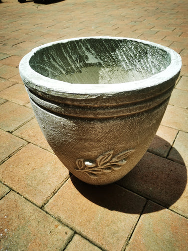 guvie's olive 7 kg concrete plant pot
